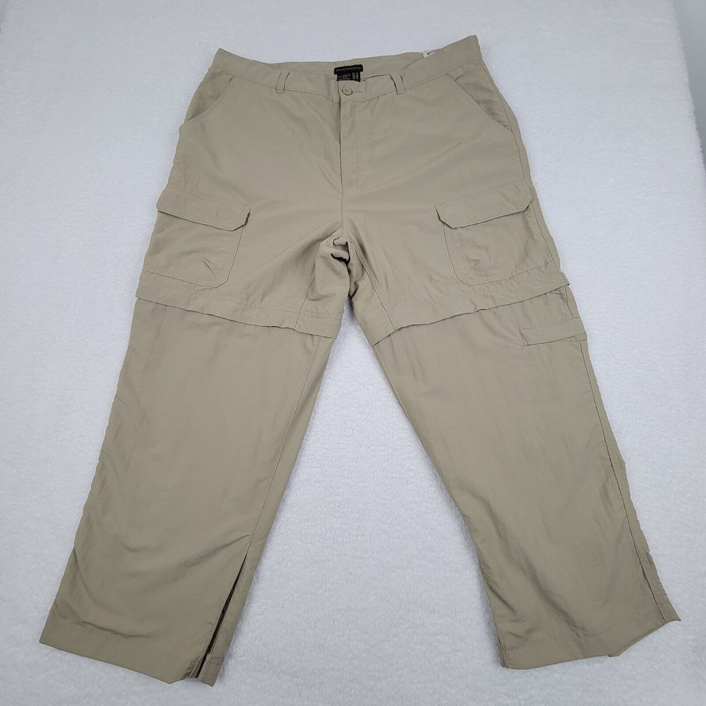 Royal Robbins Convertible Pants Womens US‎ 16 Regular Length Tan Supplex Nylon
